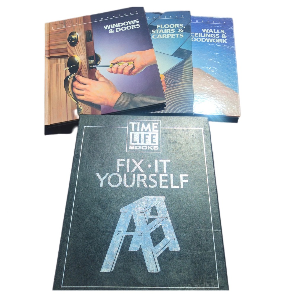 Time Life Books Fix It Yourself Vintage Hardcover DIY Home Repair Set of 3 Boxed
